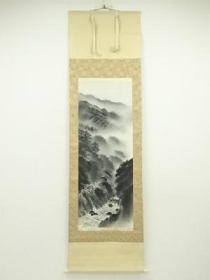 JAPANESE HANGING SCROLL / HAND PAINTED / LAND SCAPE